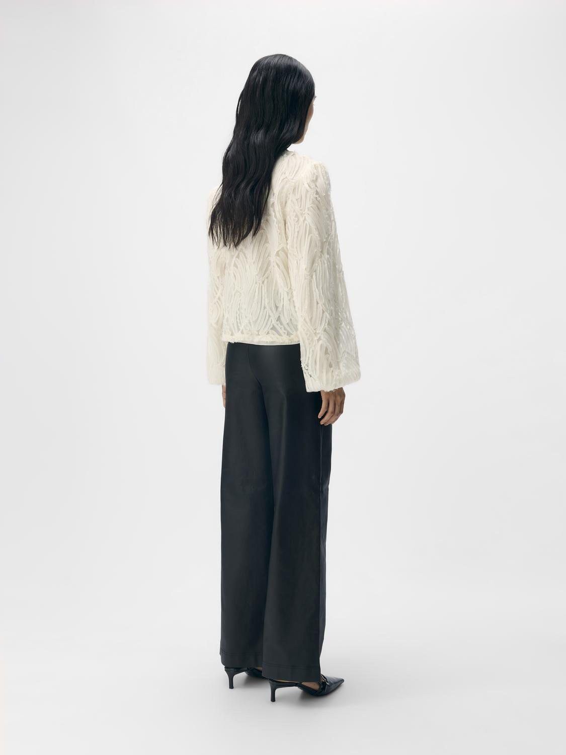 Objmelba Lisa Wide Coated Pant Noos