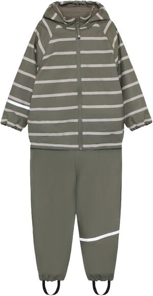Rainwear Set - AOP, w. fleece