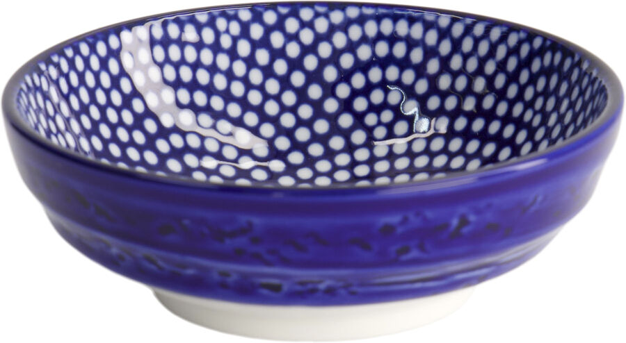 Nippon Blue Dish 9. 5x3 Dot