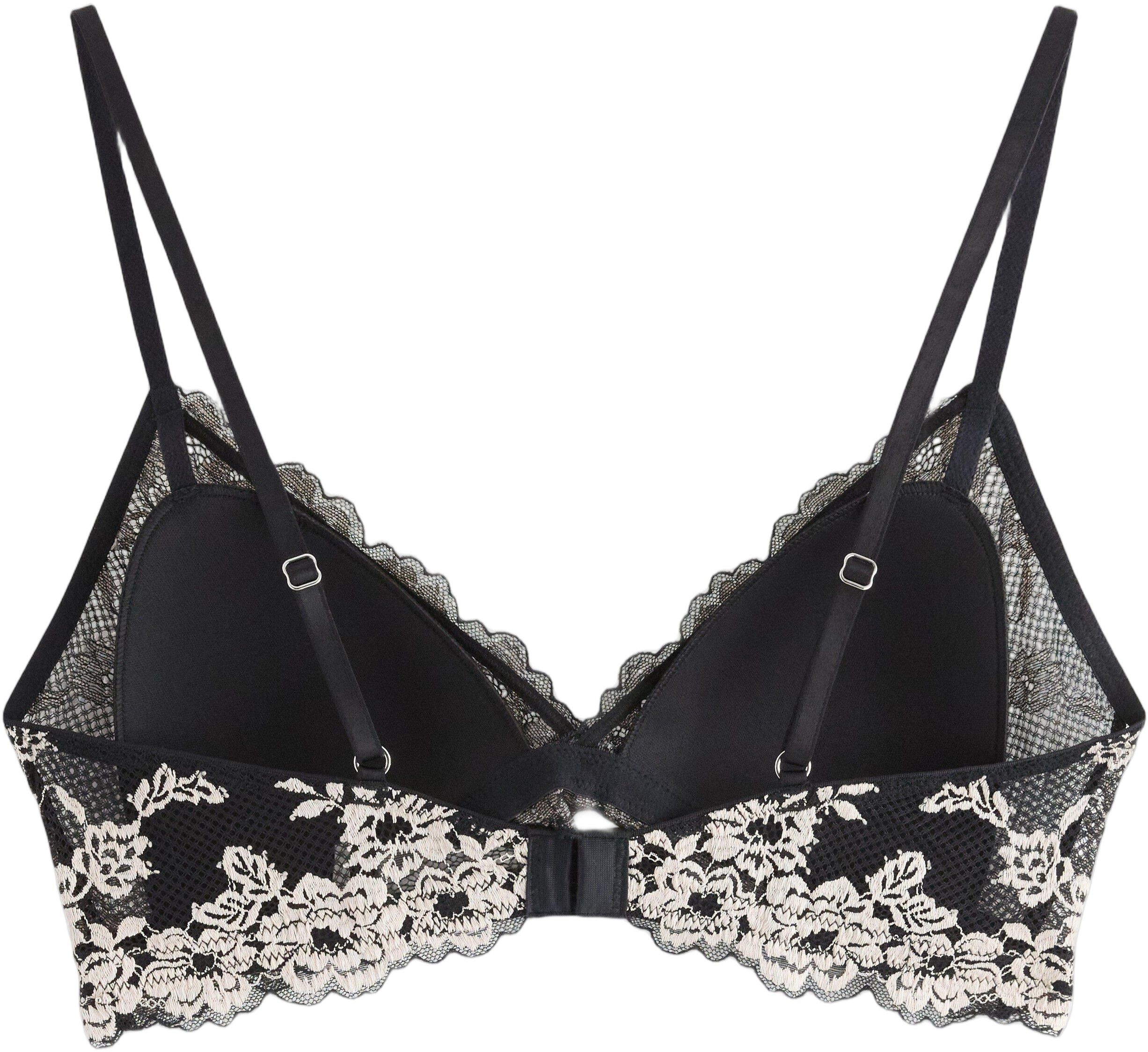 Soft padded bralette in mesh with e