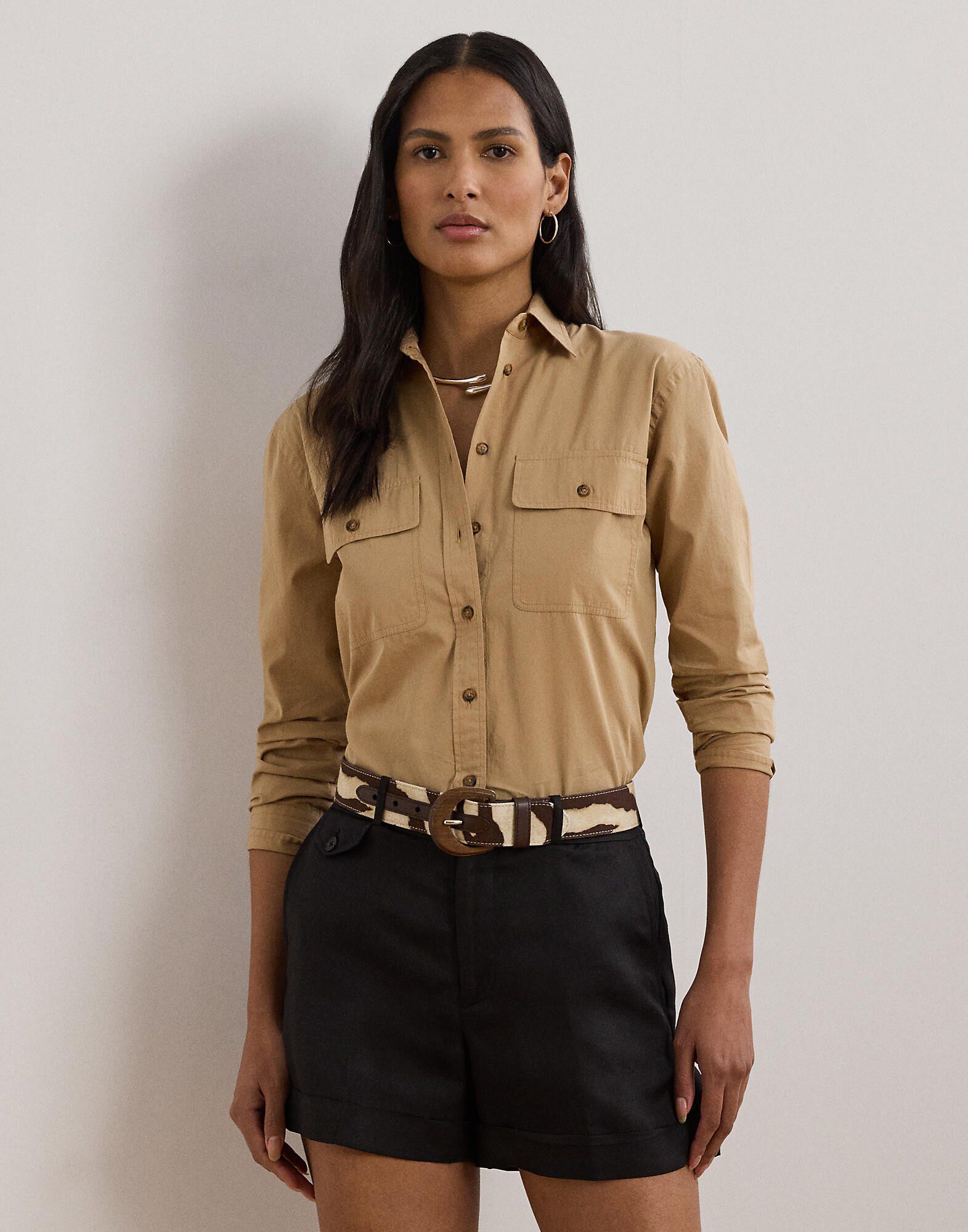 Relaxed Fit Featherweight Cotton Shirt