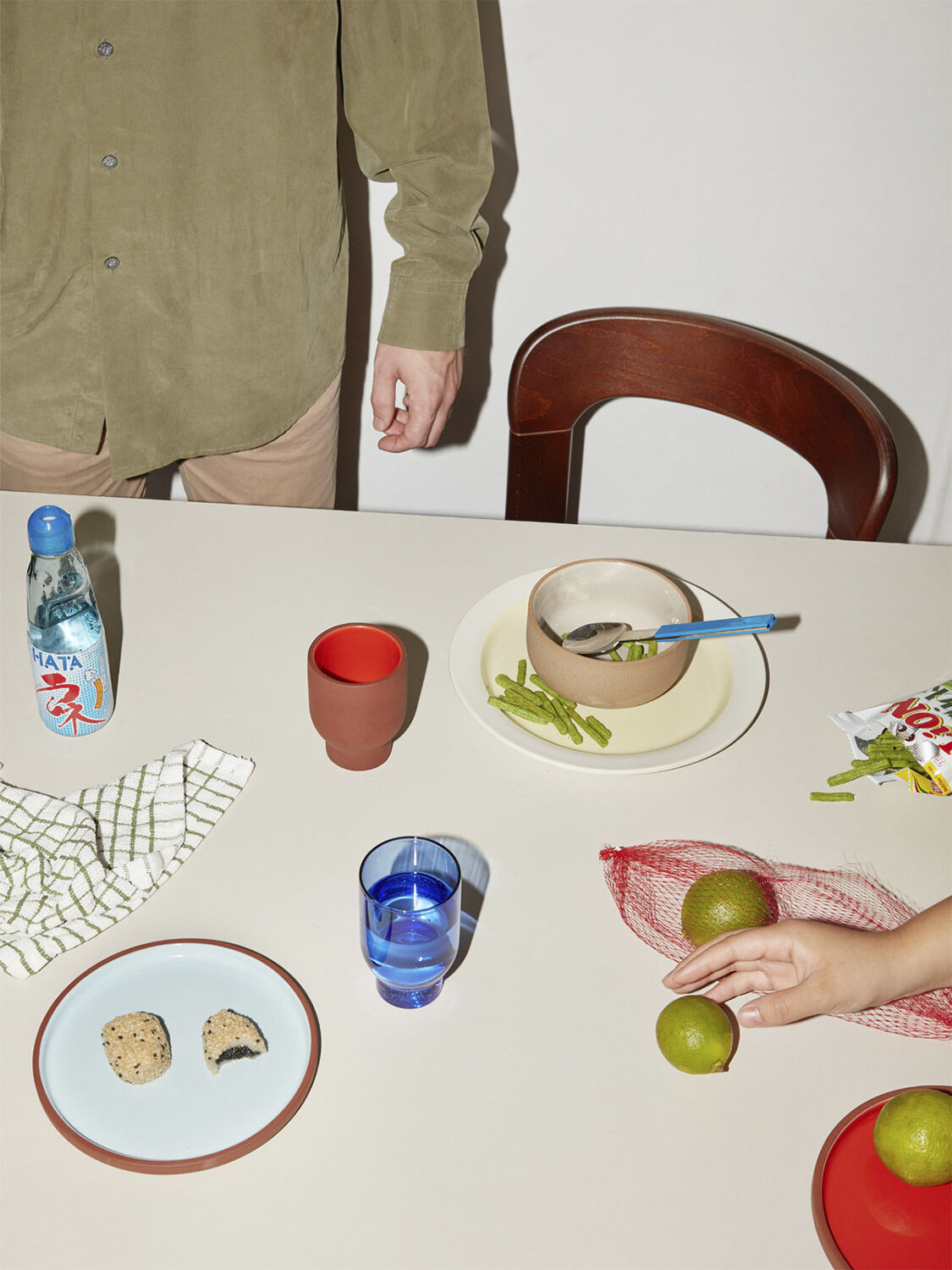 WATER GLASS, 2 PCS, TALL, BLUE, 65110B