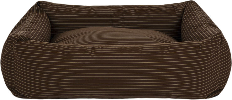 Fossflakes Dog bed Brown pinstripe