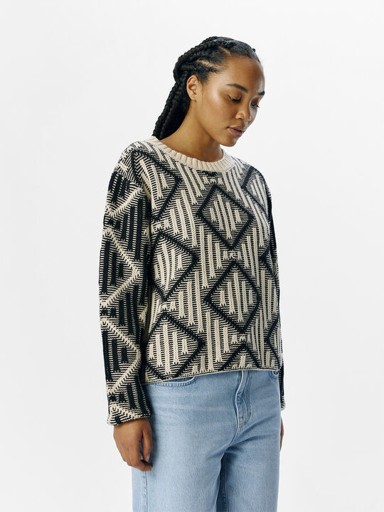 OBJFERKA RE L/S KNIT PULLOVER 137