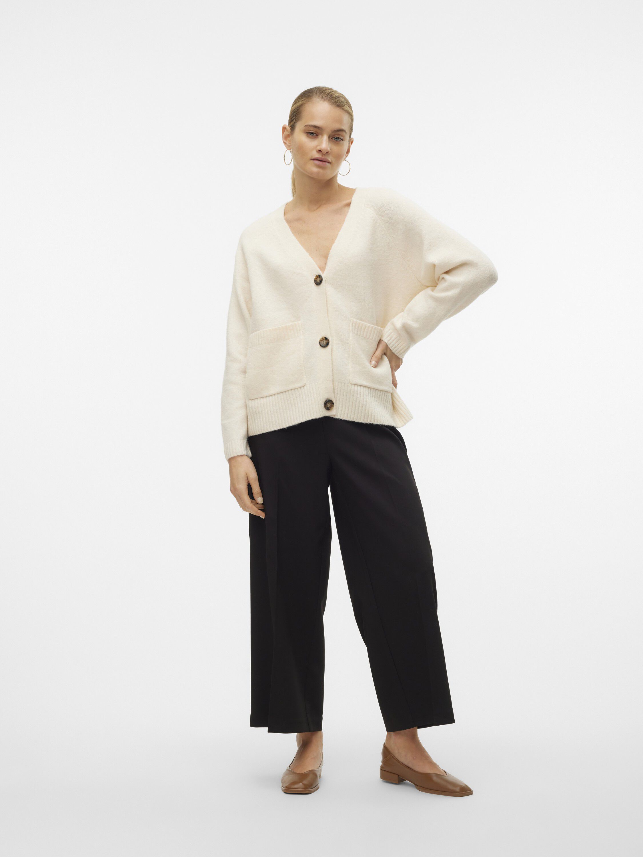 VMBOOM LS V-NECK BUTTON CARDIGAN GA