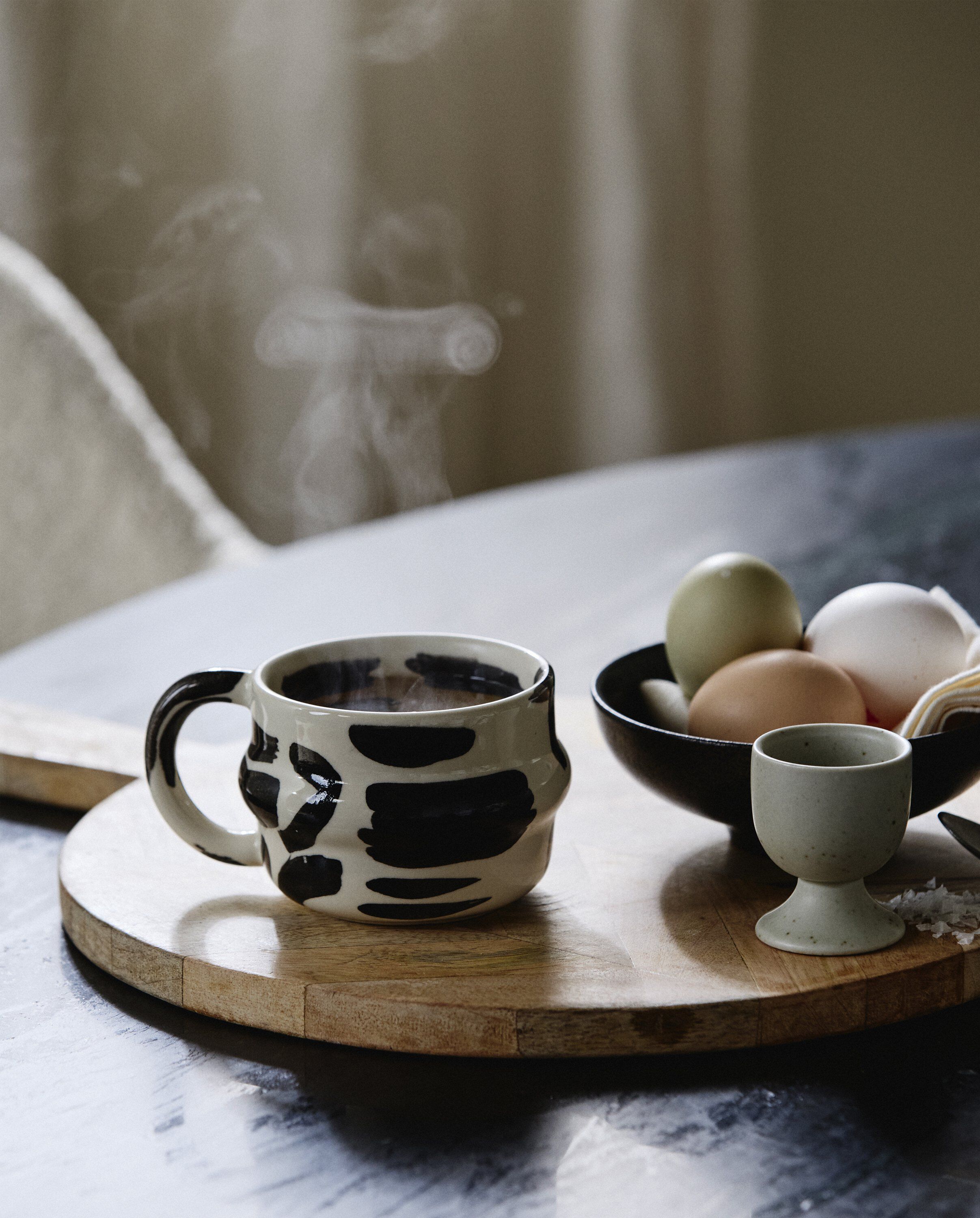 YSIA cup, colorblock - black/ivory