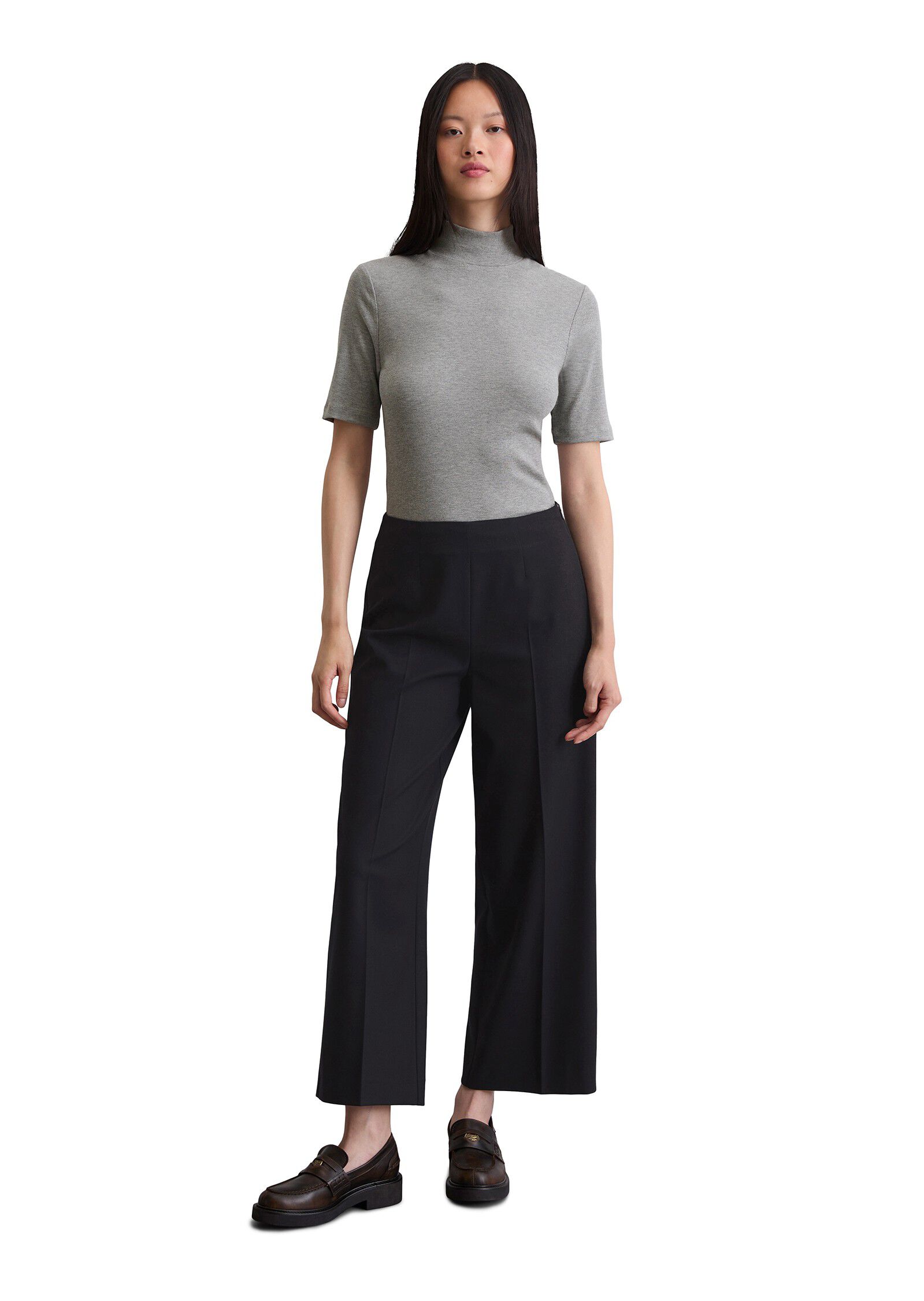 Pants, culotte style, clean look