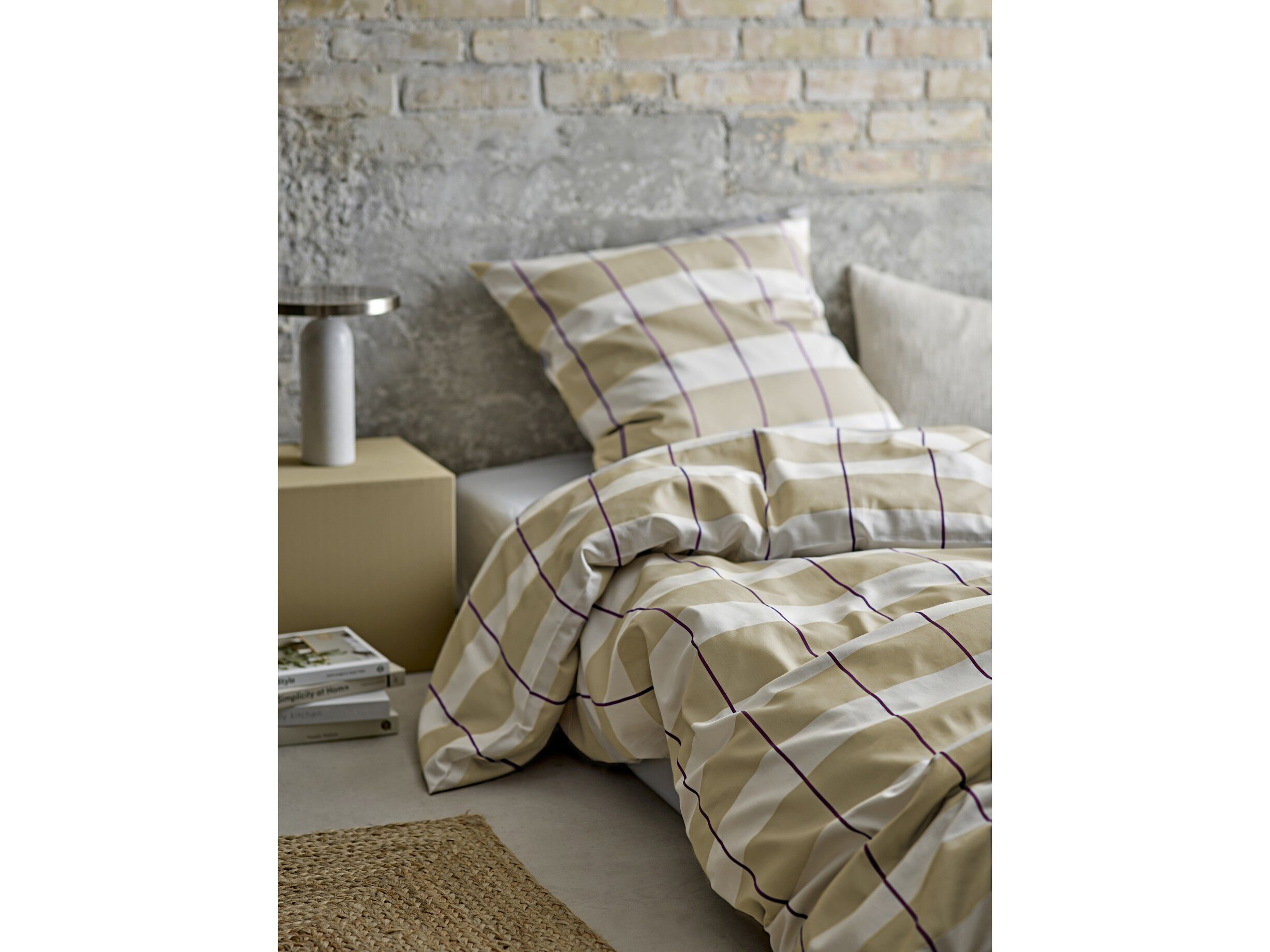 Sengesett 140x220 Blocks Cloud grey