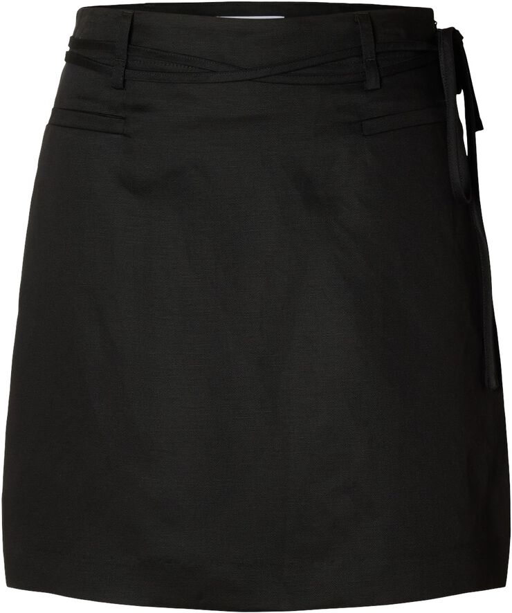 SLFSIMA HW SHORT LINEN BLEND SKIRT
