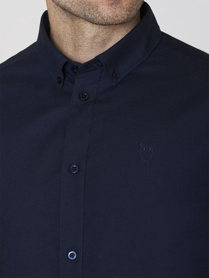 Harald Small owl oxford regular fit shirt - GOTS/Vegan