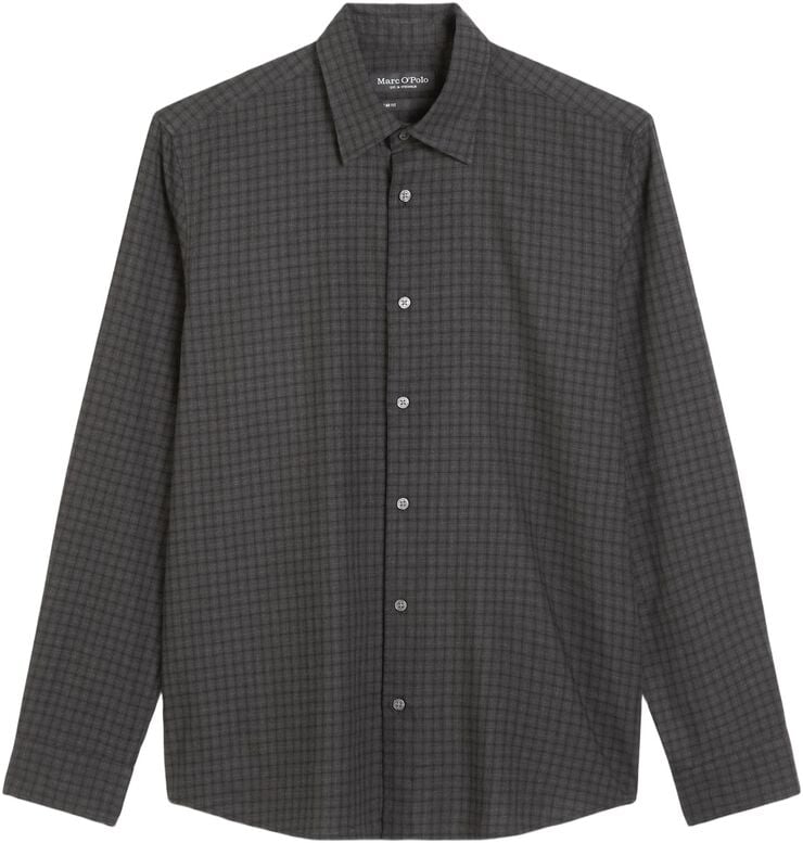 Kent collar, long sleeves, no pocke