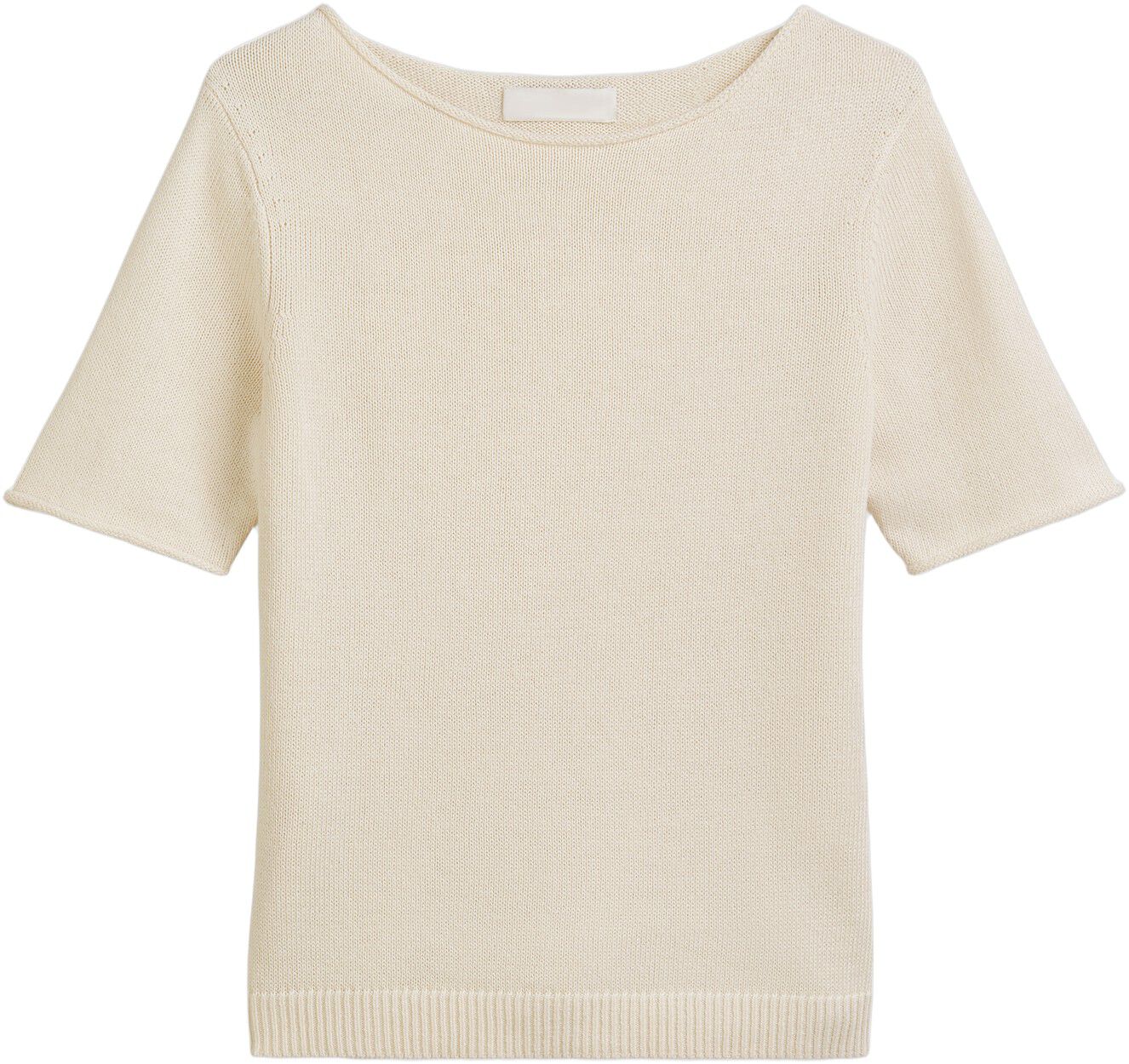 Kortermet strikkegenser