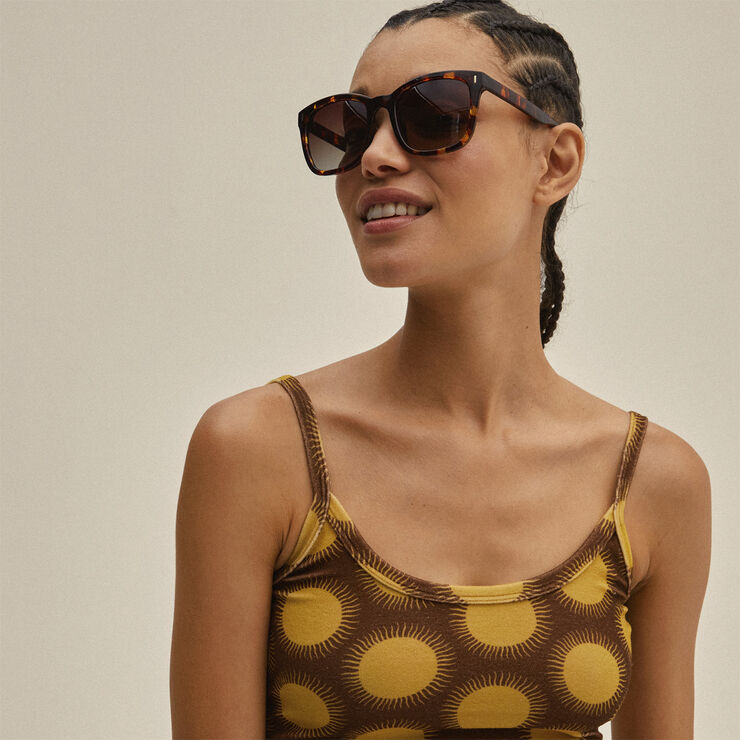 KATYA recycled sunglasses tortoise brown/gold