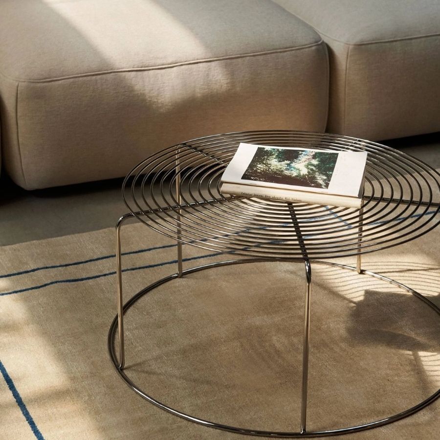 Wire Coffee Table VP17 Stainless steel