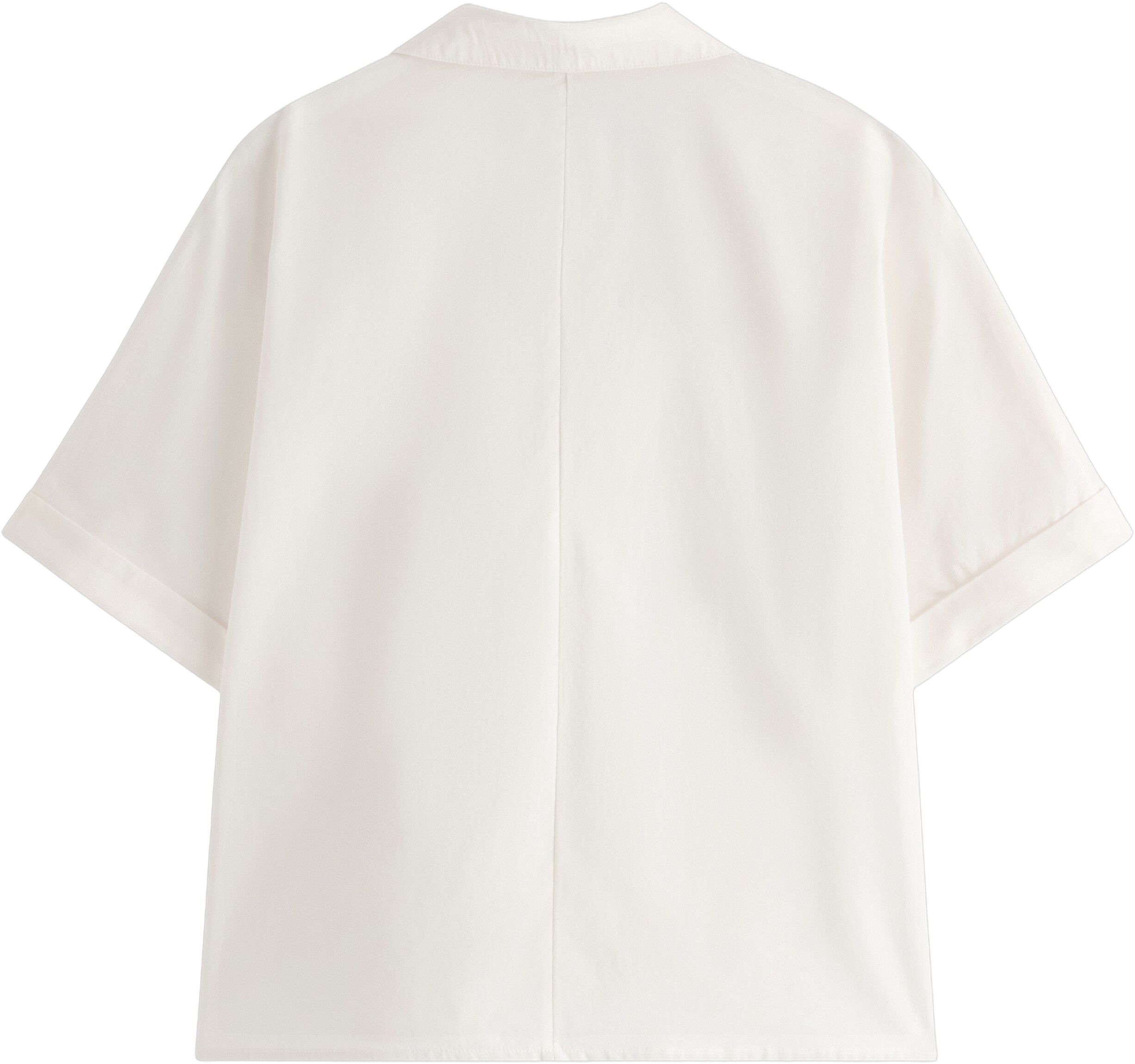 Short-sleeved pyjama shirt in cotto