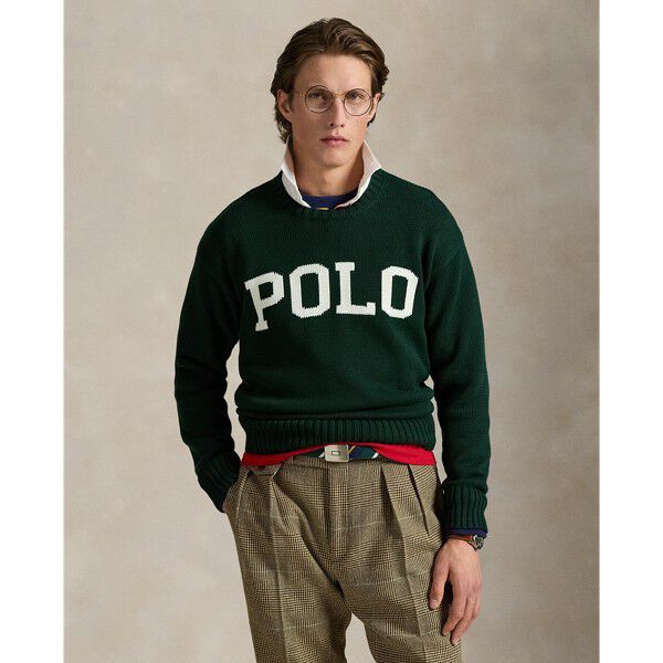 Big Fit Logo Cotton Sweater