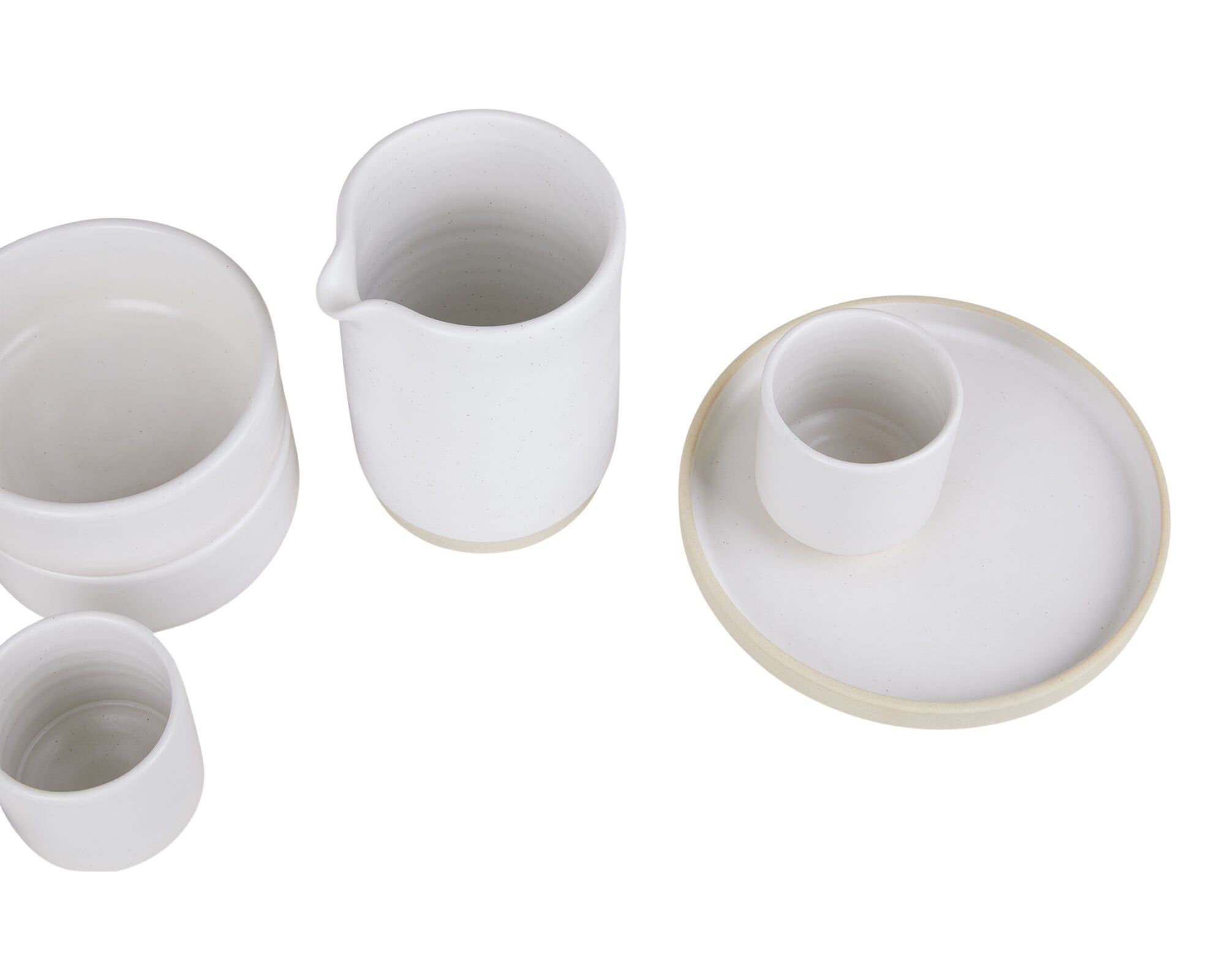 Otto Ceramic Plate Set of Two | White | Small