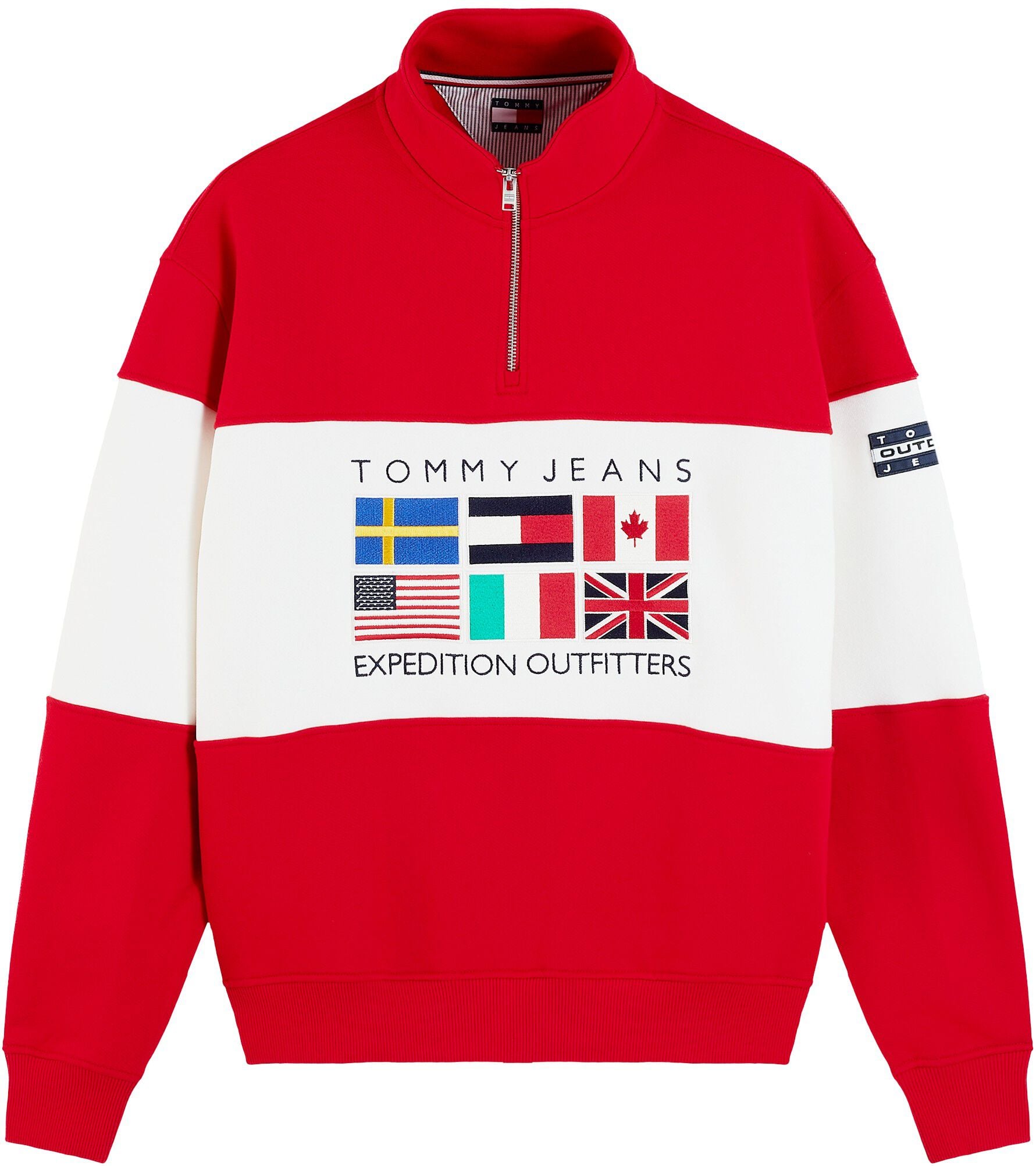 Fleece Mock Neck Quarter-Zip Sweatshirt