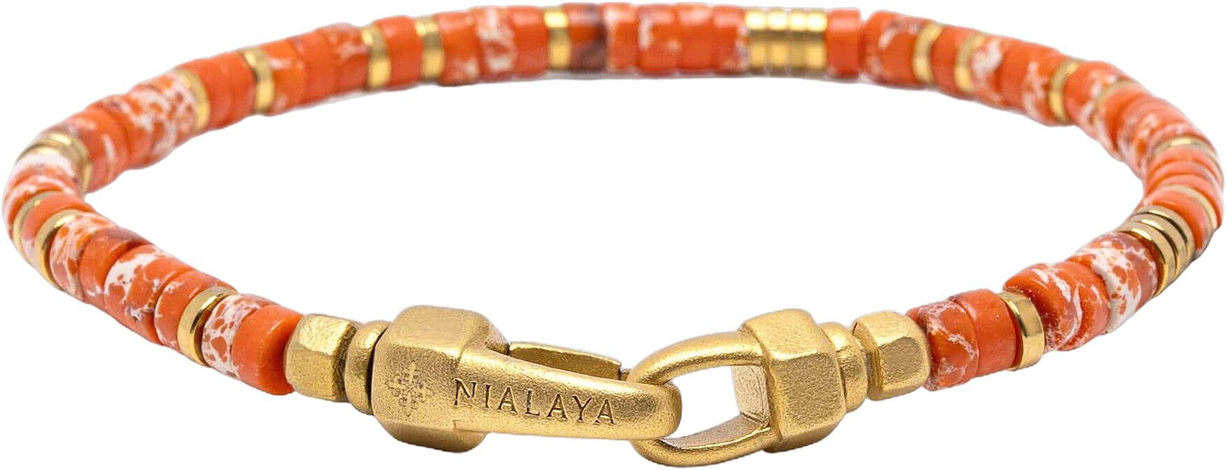 Orange Jasper Heishi Bracelet