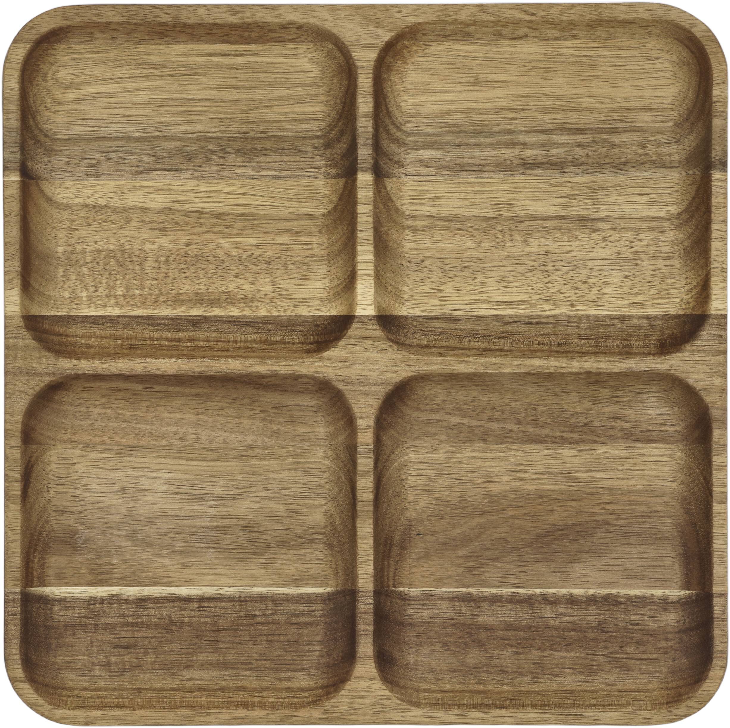 Serveringsfat 30,5 x 30,5 x 2,5 cm Akasietre