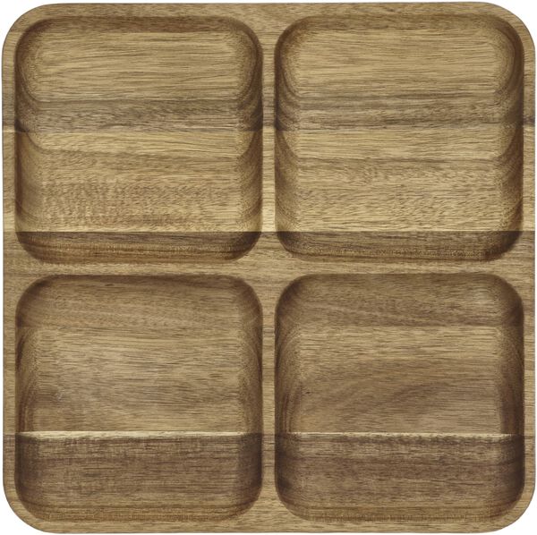 Serveringsfat 30,5 x 30,5 x 2,5 cm Akasietre