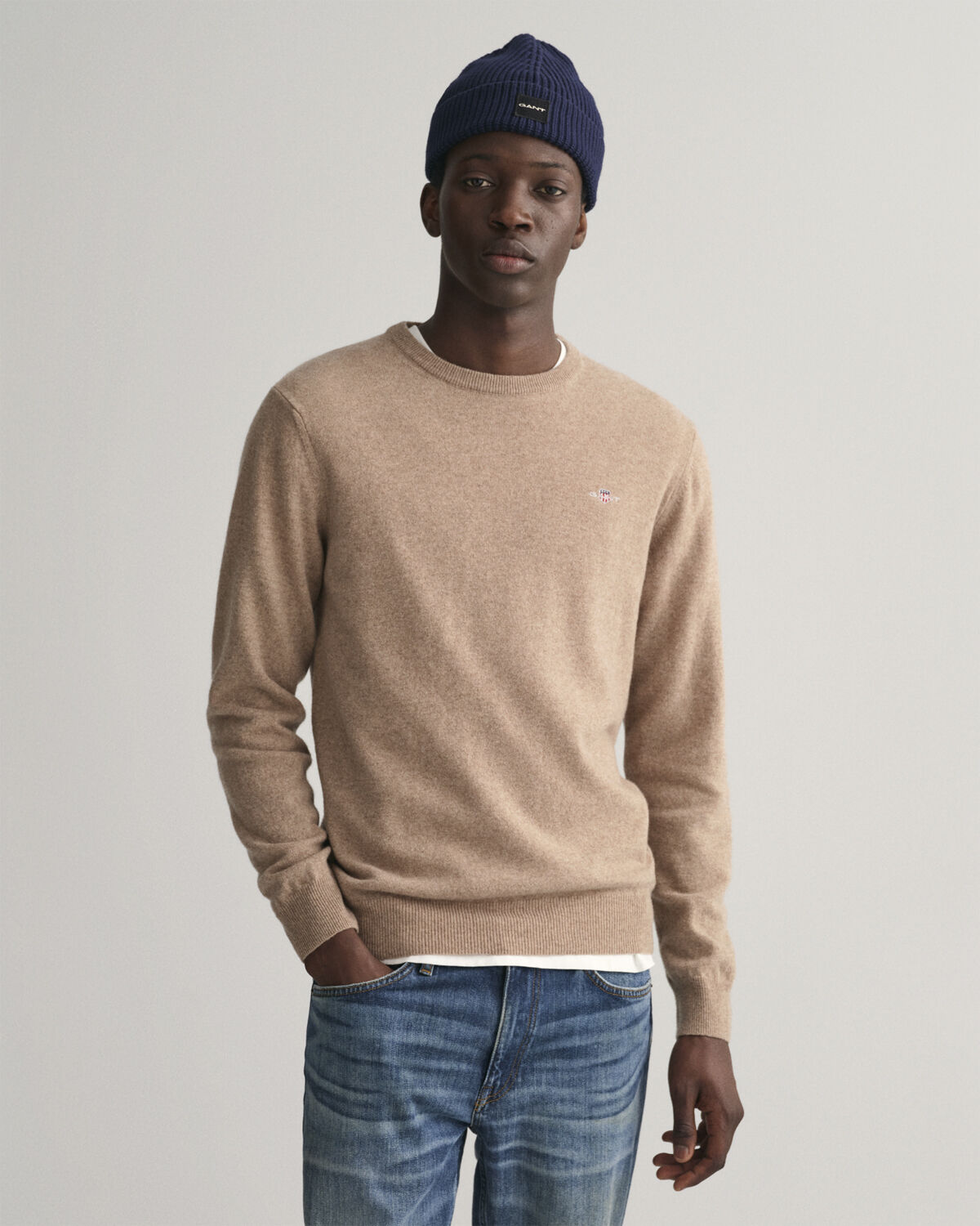 SUPERFINE LAMBSWOOL C-NECK