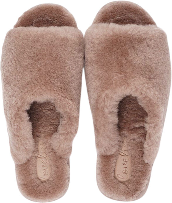 KVINA - OPEN SHEARLING SLIPPER
