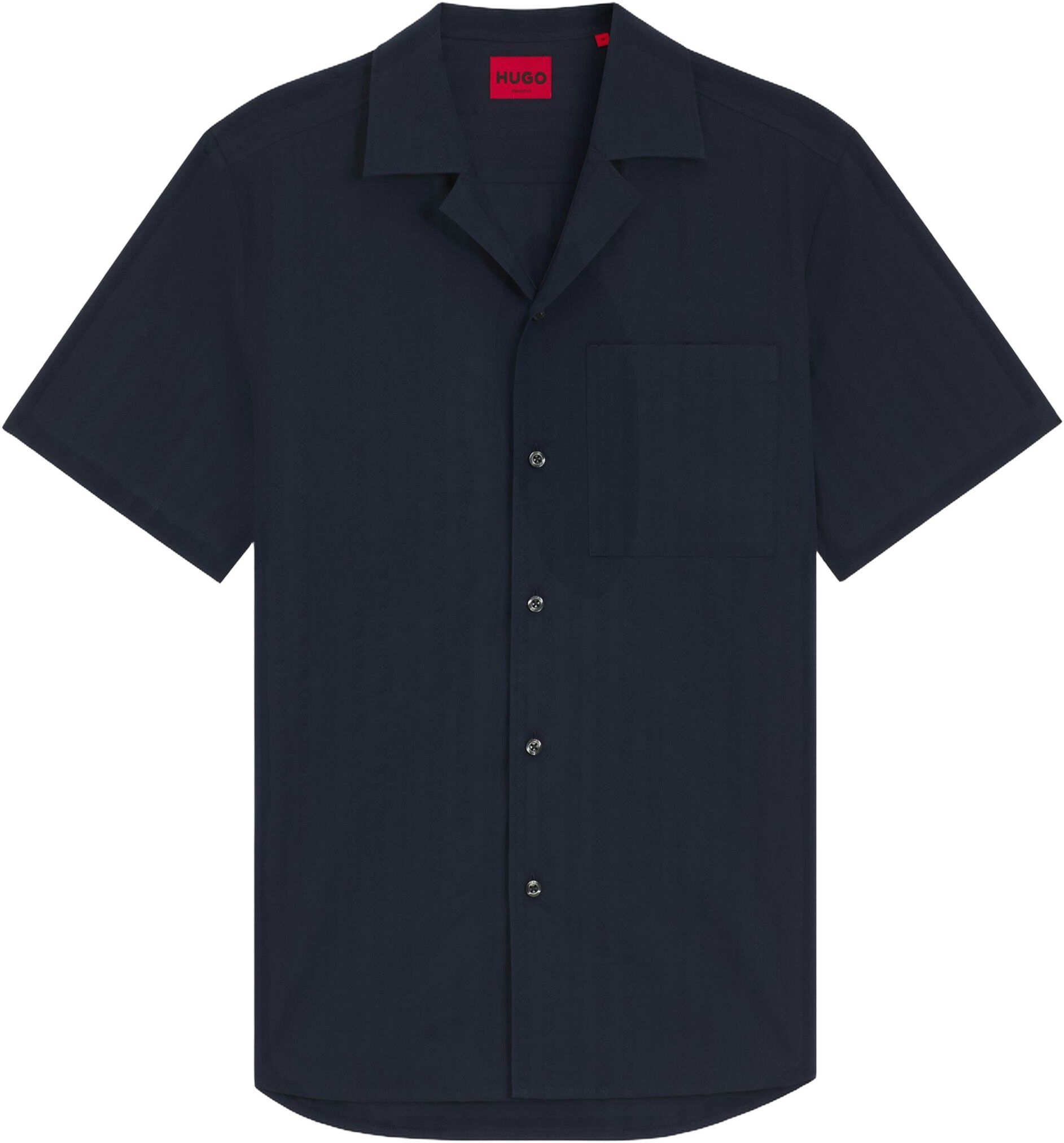 Shirt in cotton structured stripe