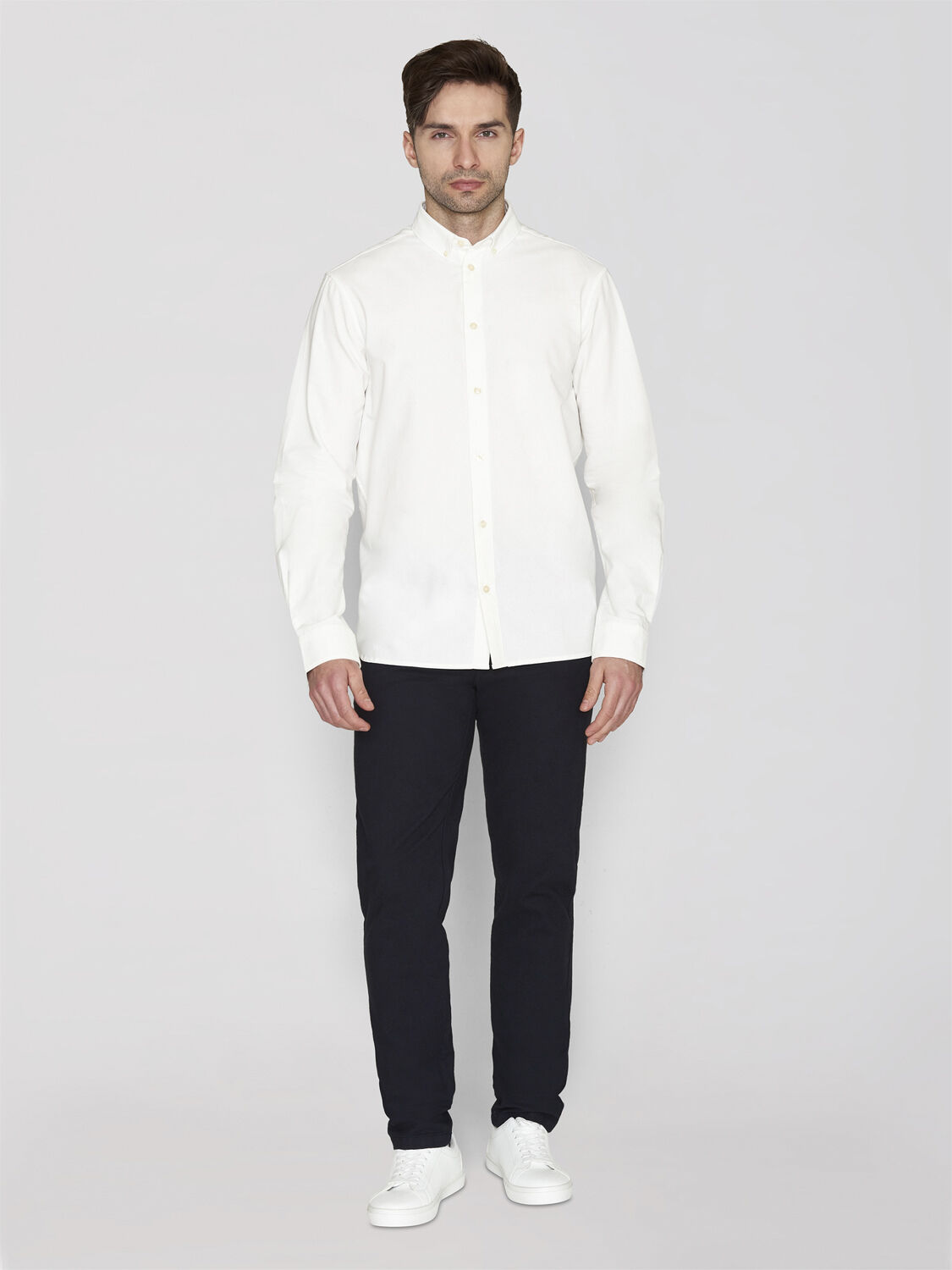 Harald Small owl oxford regular fit shirt - GOTS/Vegan