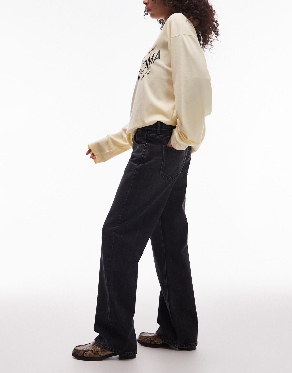 Tsember Lr Wide Dnm Jeans Blw Noos