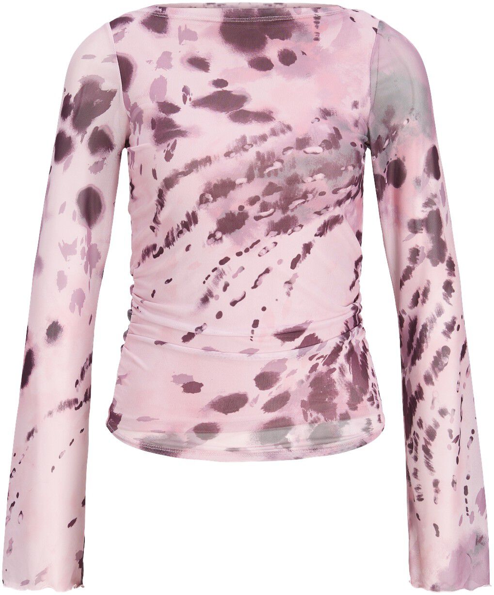 JXMINNA MESH LS TOP WVN LN