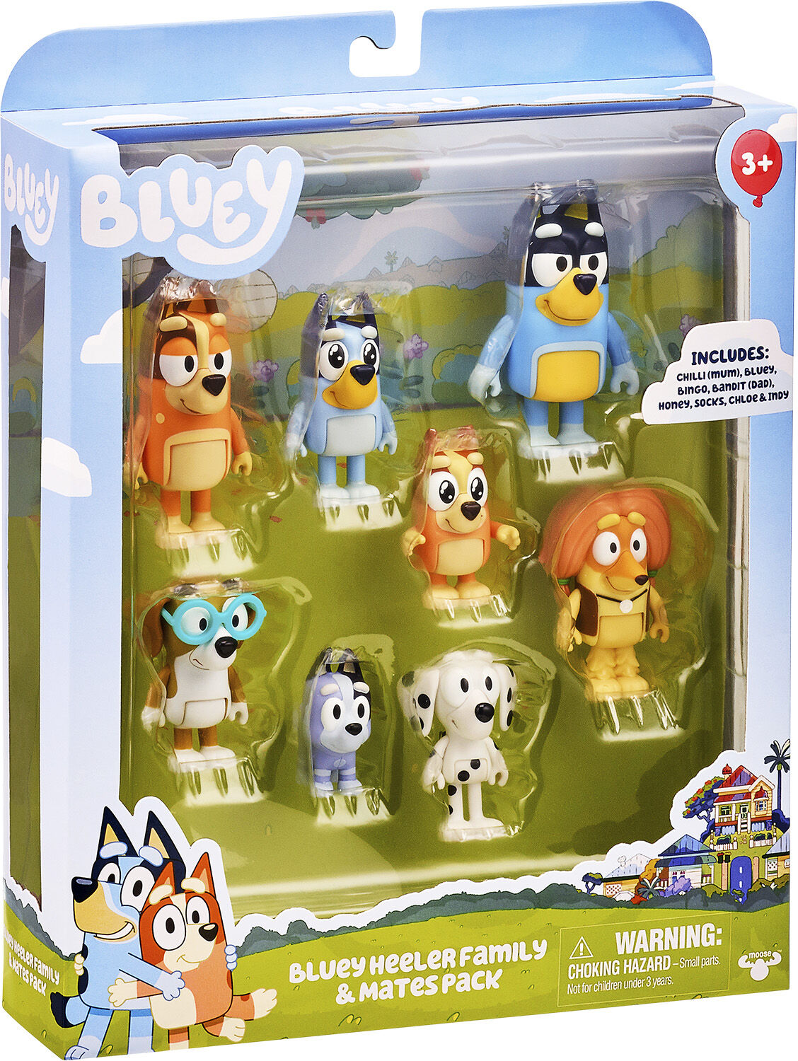 Bluey 8 pack figures