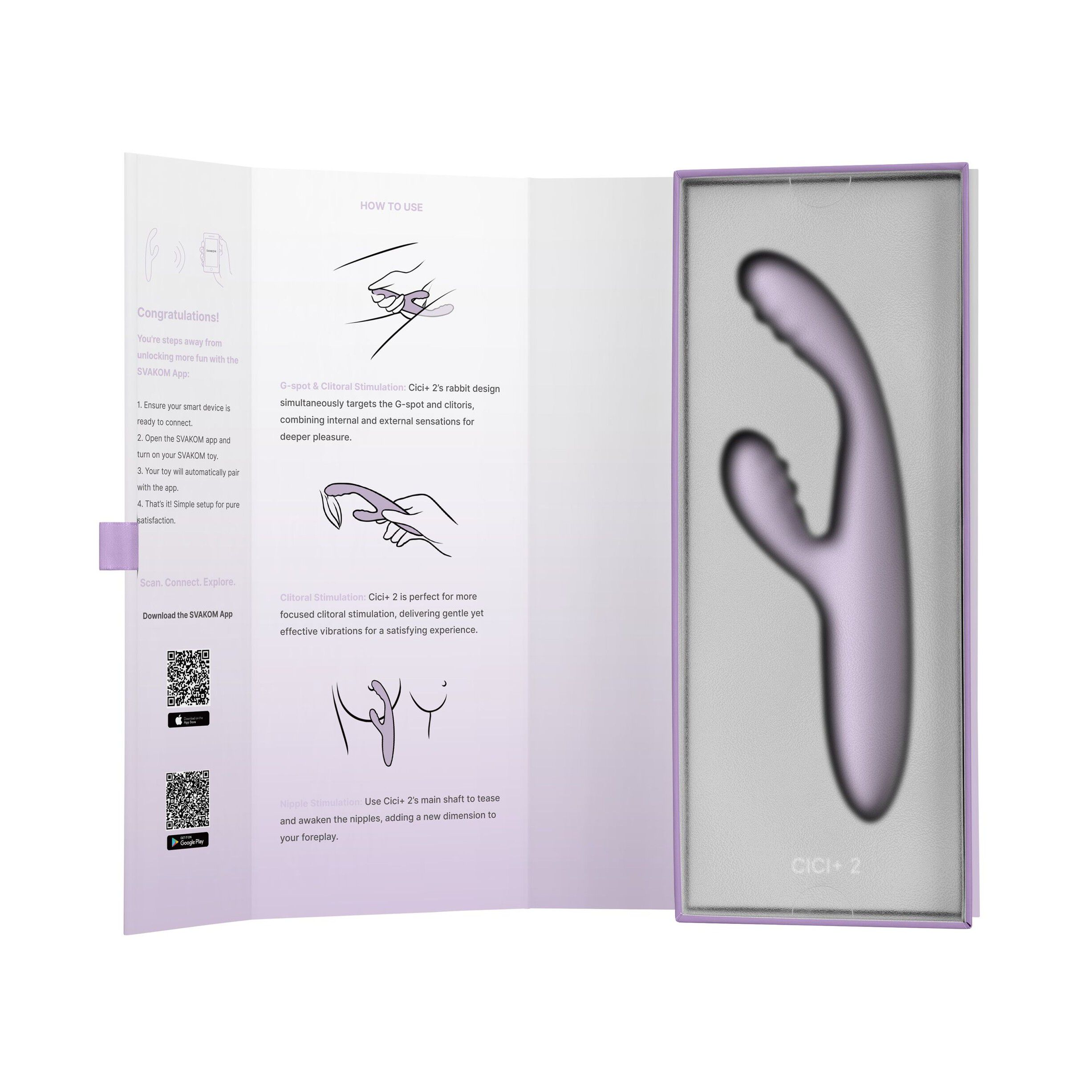 Cici+ 2 Flexible Rabbit G-Spot Vibrator