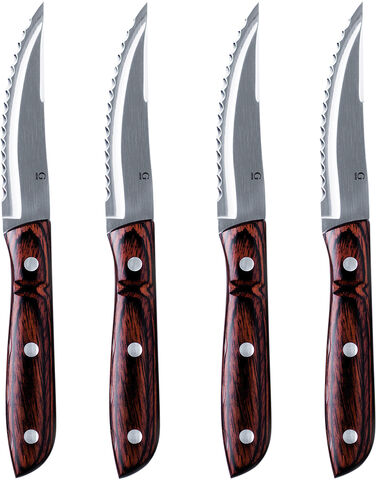Steakkniv XL Old Farmer Classic 23,5 cm 4 st Trä/Stål
