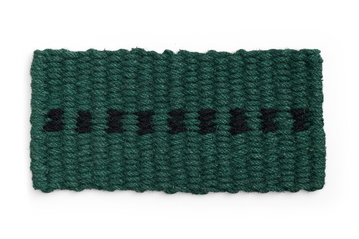 Coco Door Mat-Dot-Dark green and black