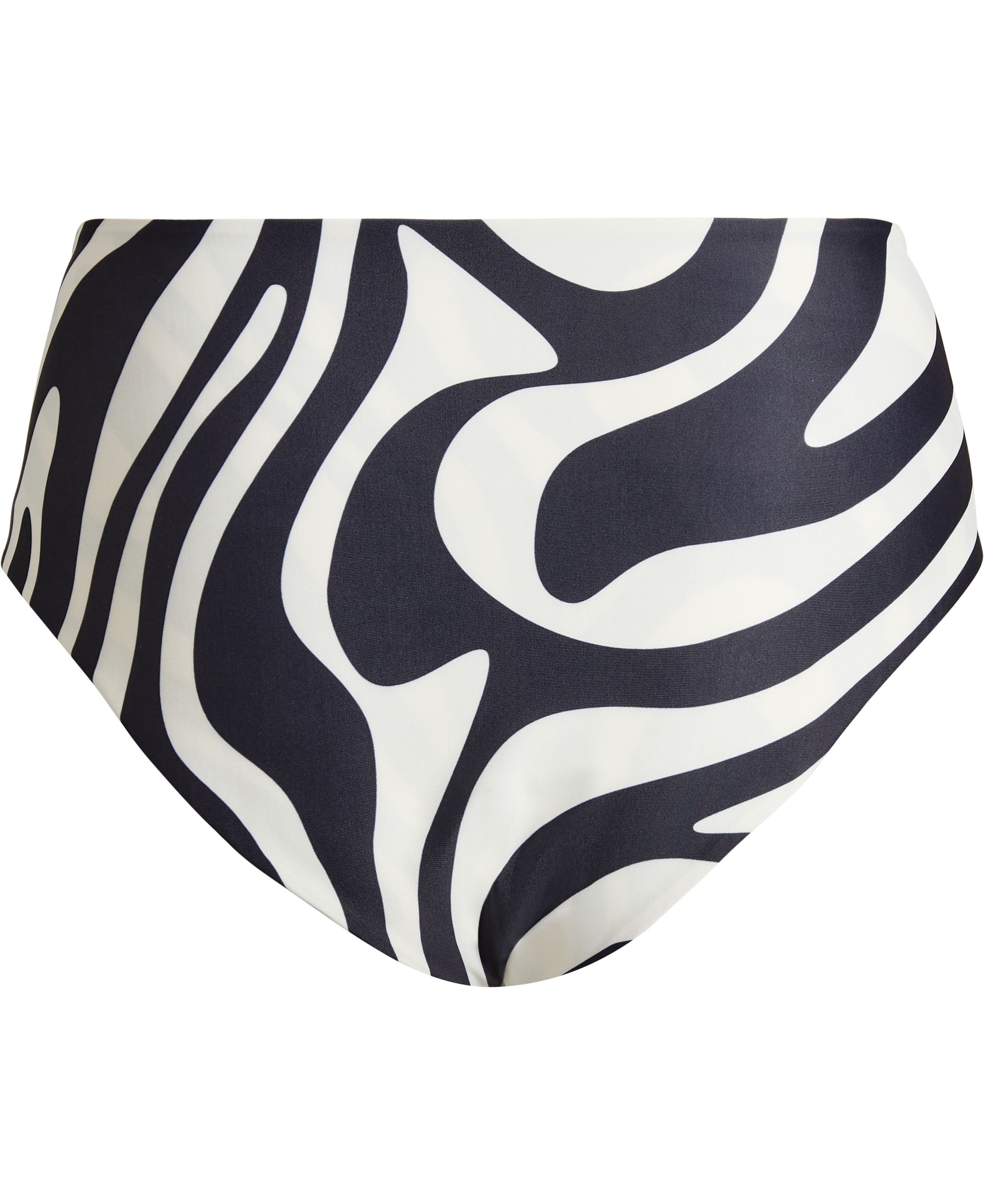 Ubud h&oslash;jtaljet bikini underdel - Zebra Print Nero