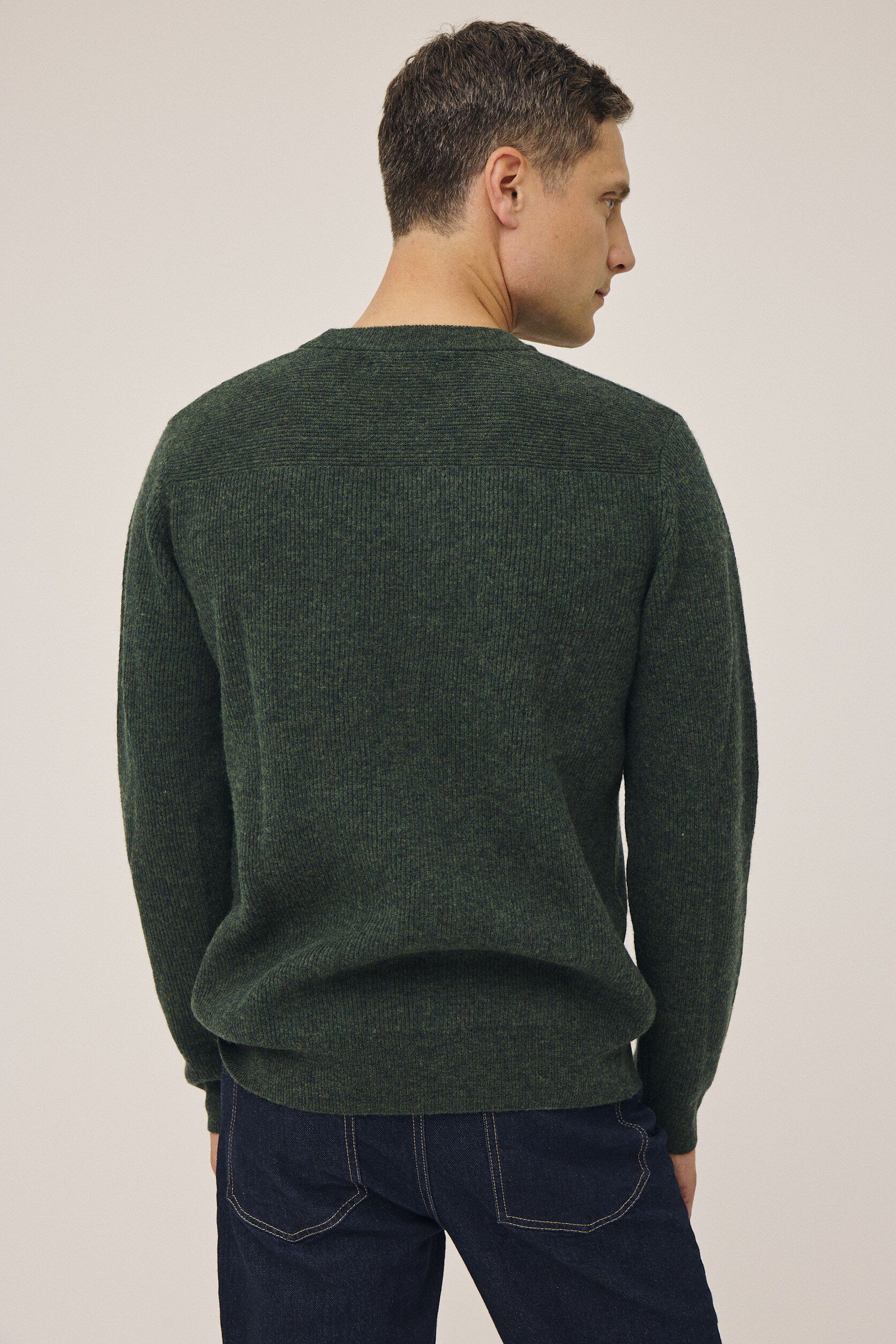 Maryn 5 Rib strik sweater - 100% lammeuld RWS