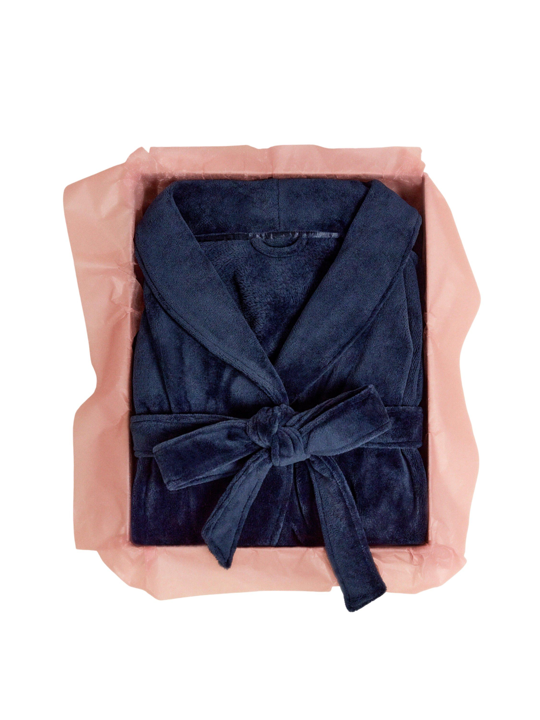 Soft fleece robe with with long sle