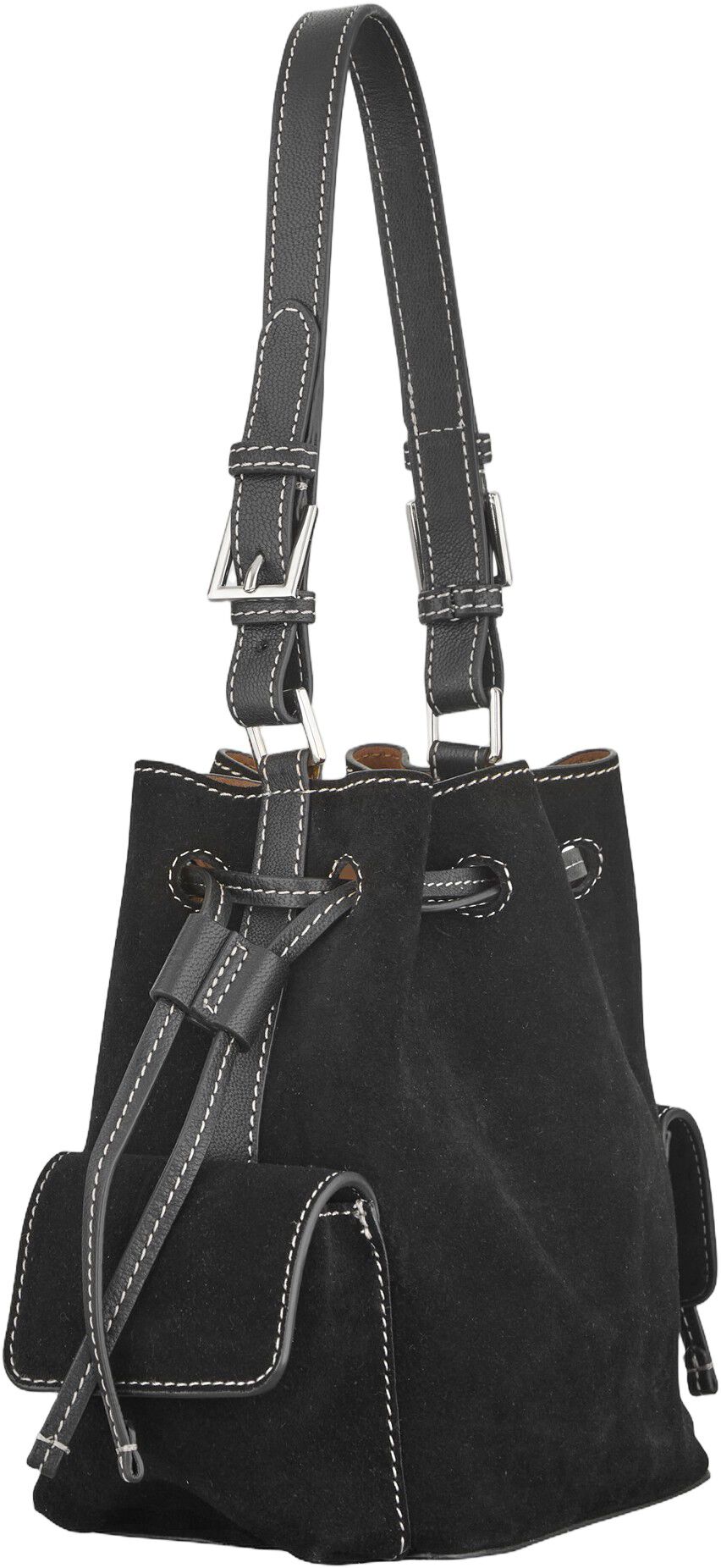 Suede Bucket Small Bag
