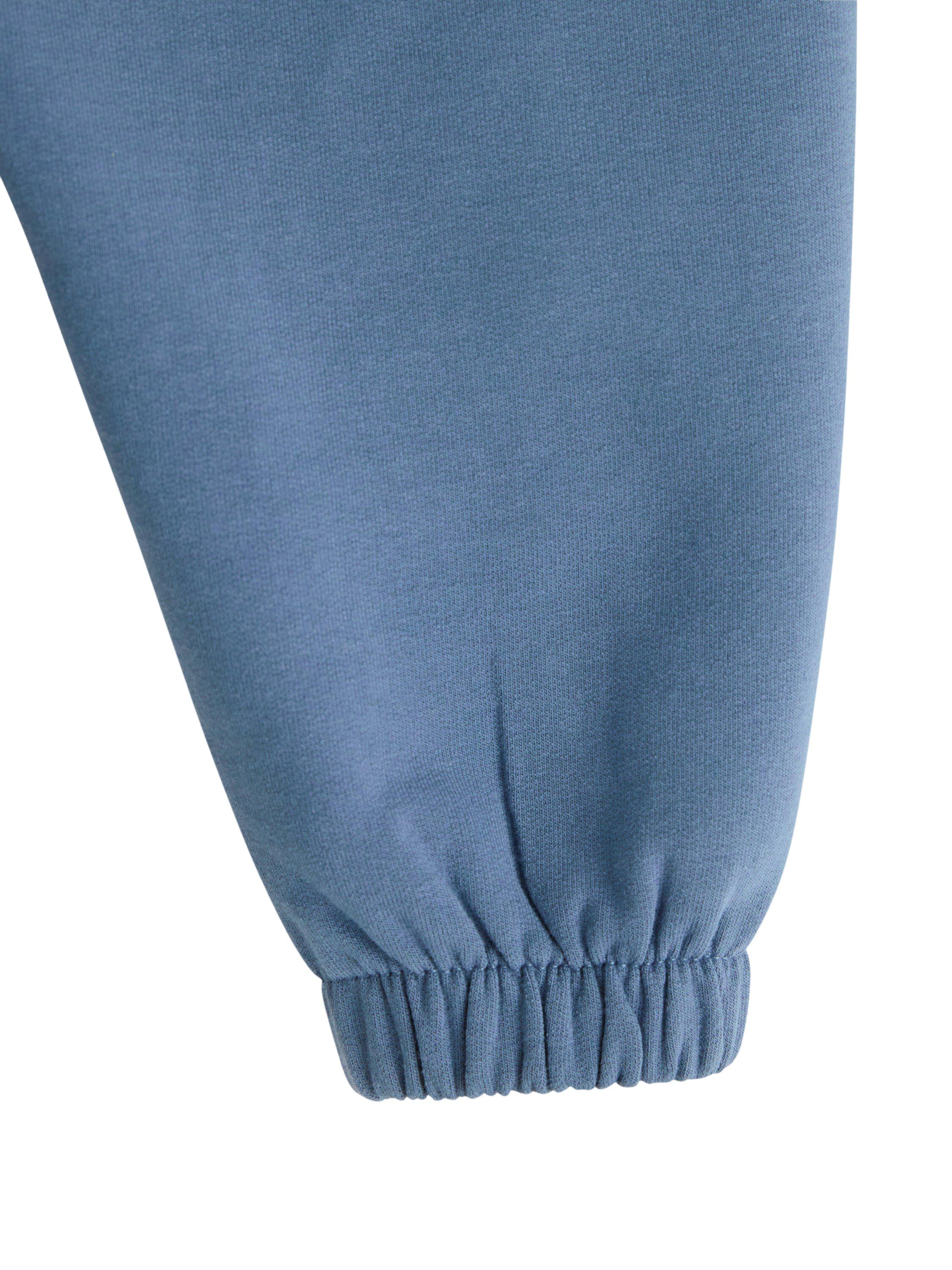 Mjukisbyxor i bomullstrik&aring; med mju