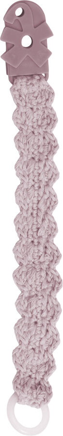 Hæklet suttekæde, blossom pink