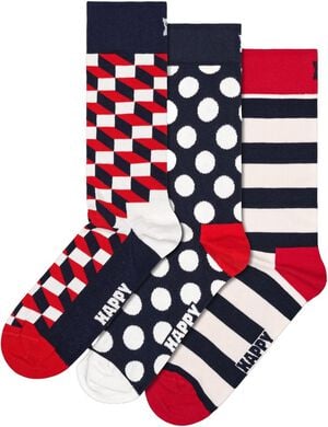 3-Pack Classic Filled Optic Socks