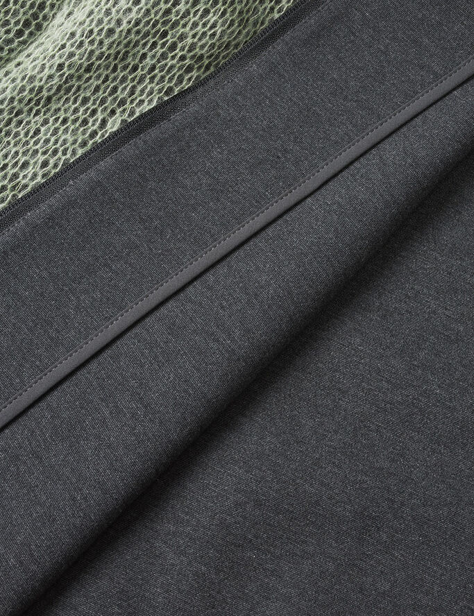 Janitor'' Double Layer Zip Cardiga