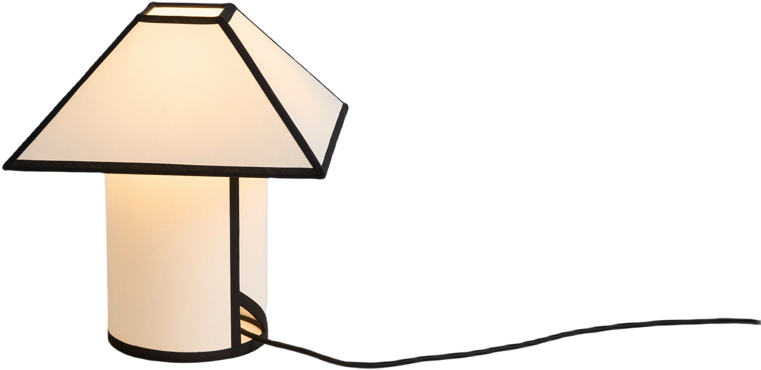 Ava Pyramid Table Lamp-290-White