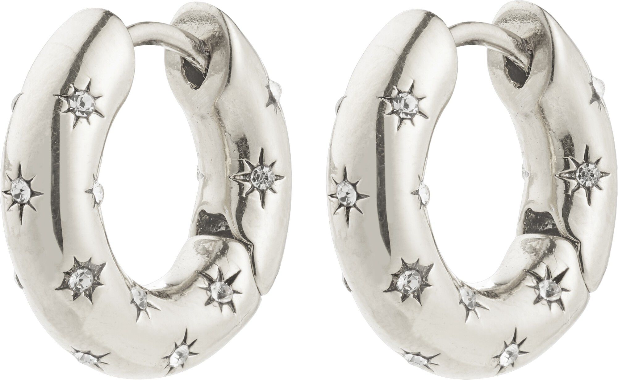 NEVAEH hoops silver-plated