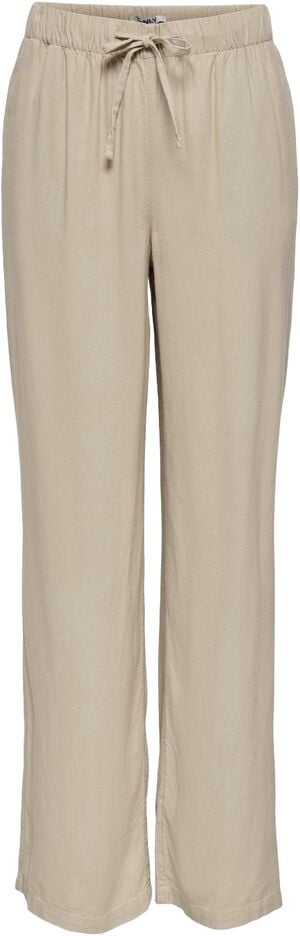 ONLGOA MW LINEN BL PULL-UP PANT CC