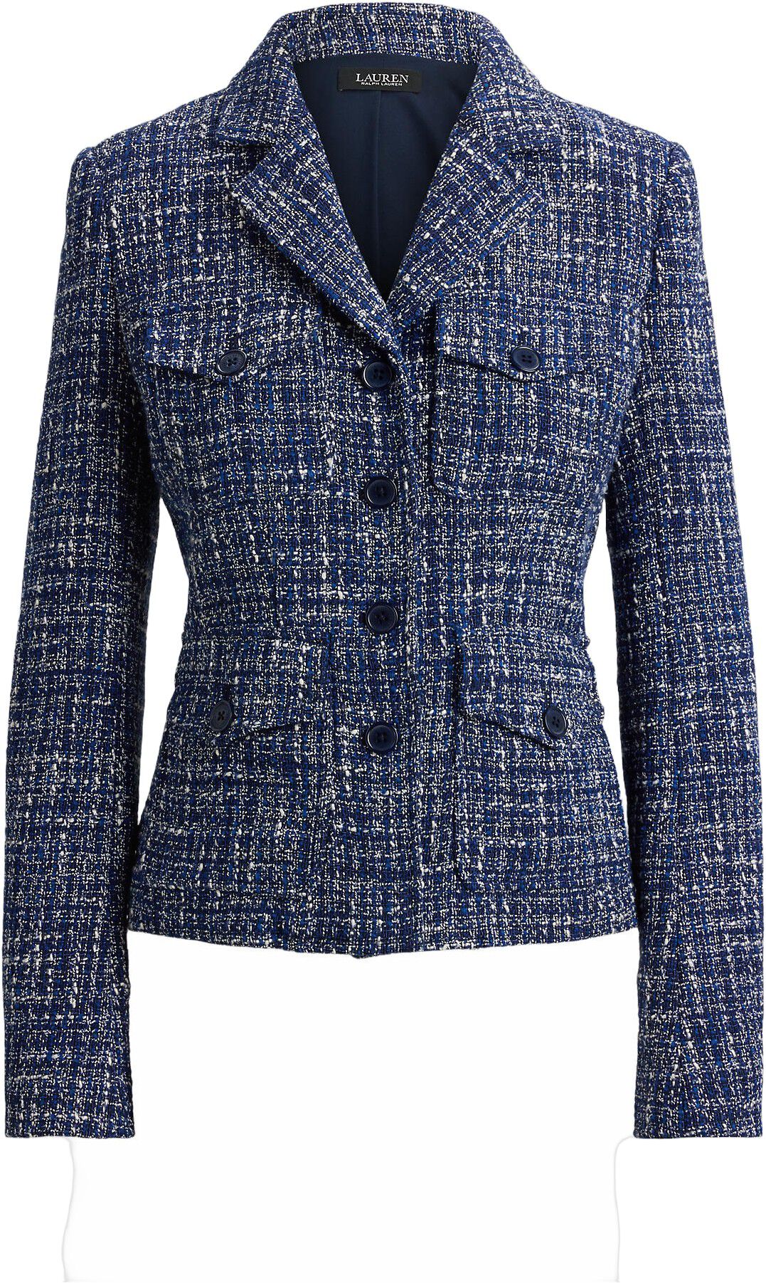 Cotton-Blend Boucl&eacute; Blazer