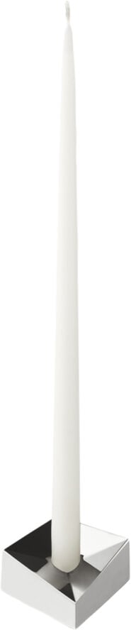 STOFF Nagel reflect candle holder, small - chrome/krom