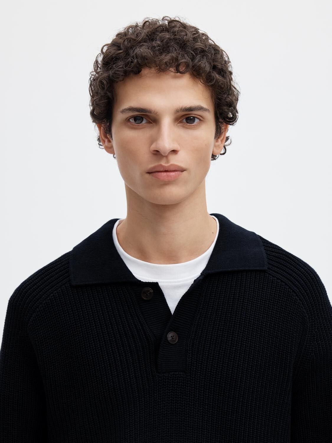 Slmpim Ls Knit Polo Camp