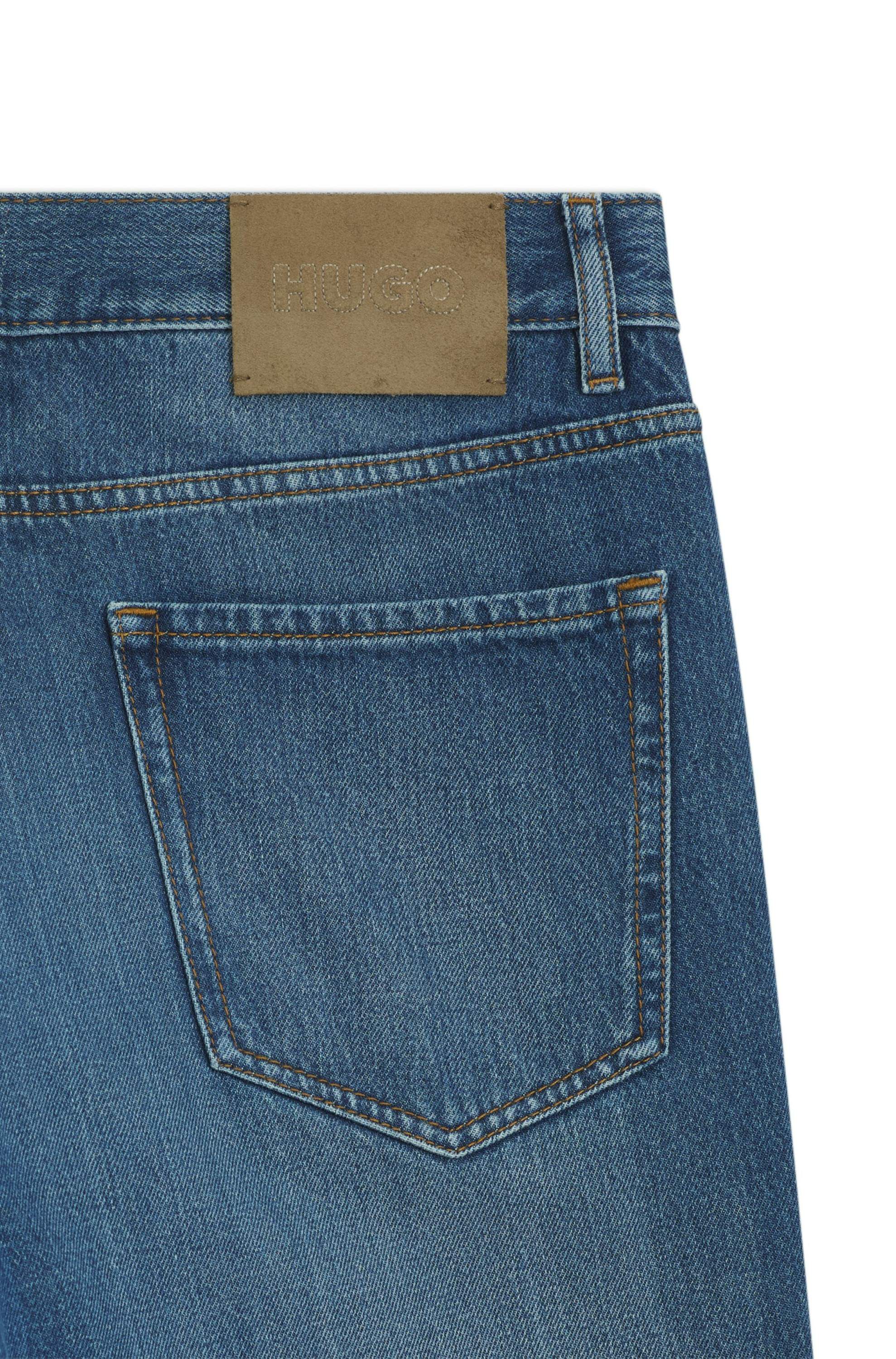Relaxed-tapered-fit jeans denim